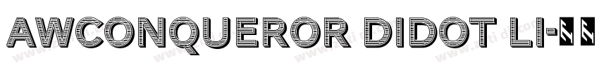 AWConqueror Didot Li字体转换